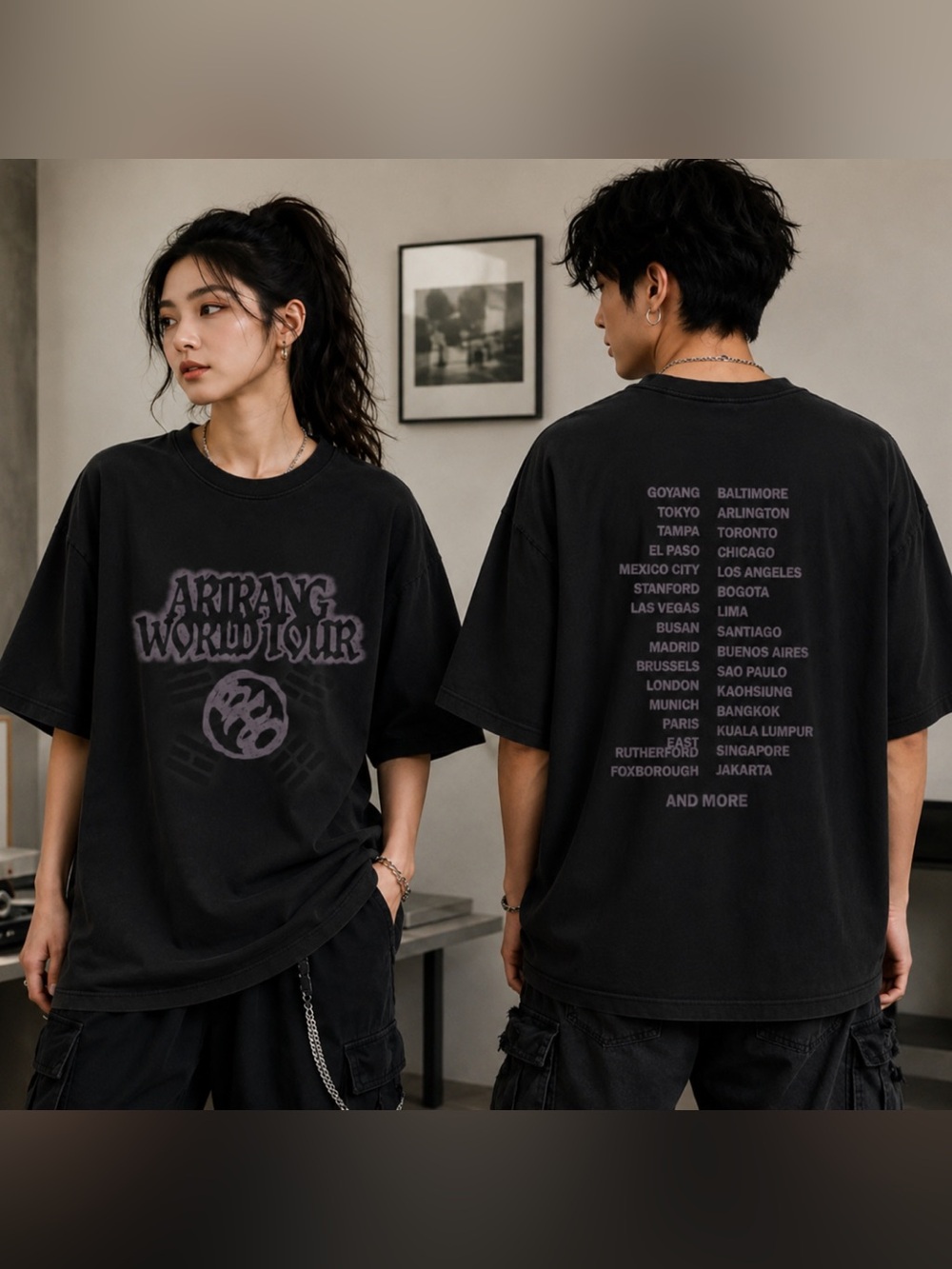 Arirang BTS World Tour 26’ Graphic Tee - Black Unisex Gift For Fan